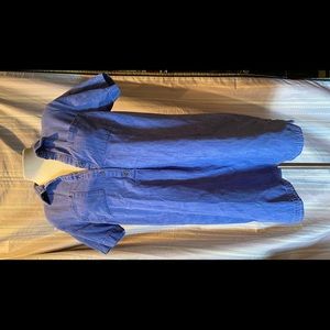 Denim collared T-shirt dress